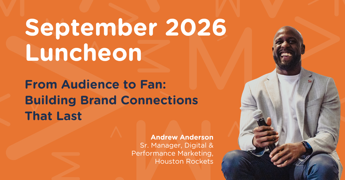 September 2026 luncheon with Andrew Anderson of the Houston Rockets